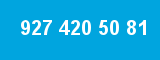 927 420 50 81 927 420 50 81